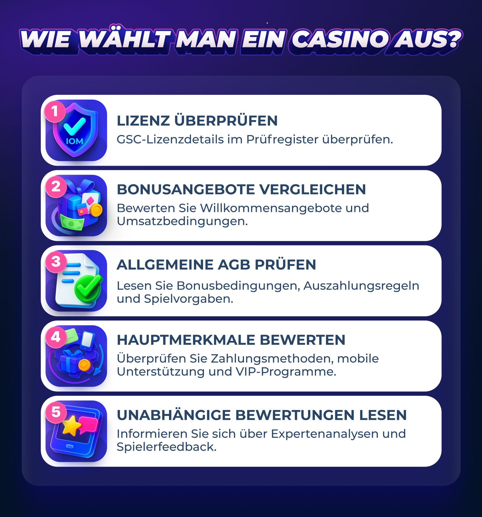 Auswahl von Isle of Man Casinos